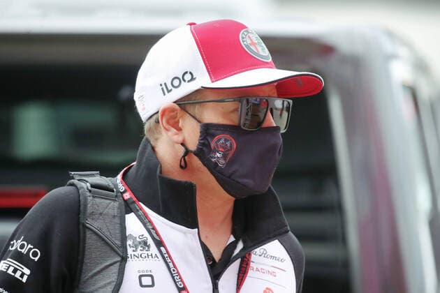 SOCHI, RUSSIA â€“ SEPTEMBER 26, 2021: Alfa Romeo Racing F1 Team driver Kimi Raikkonen of Finland seen before the 2021 Formula One Russian Grand Prix race, at the Sochi Autodrom racing circuit. Sergei Fadeichev TASS  TS11204B