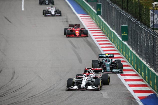 07 RAIKKONEN Kimi (fin), Alfa Romeo Racing ORLEN C41, action during the Formula 1 VTB Russian Grand Prix 2021, 15th round of the 2021 FIA Formula One World Championship, WM, Weltmeisterschaft from September 24 to 26, 2021 on the Sochi Autodrom, in Sochi, Russia - Photo Joao Filipe DPPI FORMULE 1 : Grand prix de Russie - Sotchi - 26 09 2021 DPPI PANORAMIC  JFBE9259