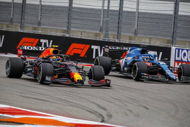 during the Formula 1 VTB Russian Grand Prix 2021, 15th round of the 2021 FIA Formula One World Championship, WM, Weltmeisterschaft from September 24 to 26, 2021 on the Sochi Autodrom, in Sochi, Russia - Photo Xavi Bonilla DPPI FORMULE 1 : Grand prix de Russie - Sotchi - 26 09 2021 DPPI PANORAMIC  _B2_5163