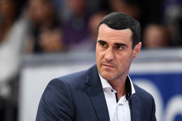 BG Göttingen Brose Bamberg 26 09 2021, Basketball Bundesliga, 2021 2022 season, 1 matchday, BG Göttingen Brose Bamberg Göttingen coach Roel Moors Göttingen Lower Saxony Germany.