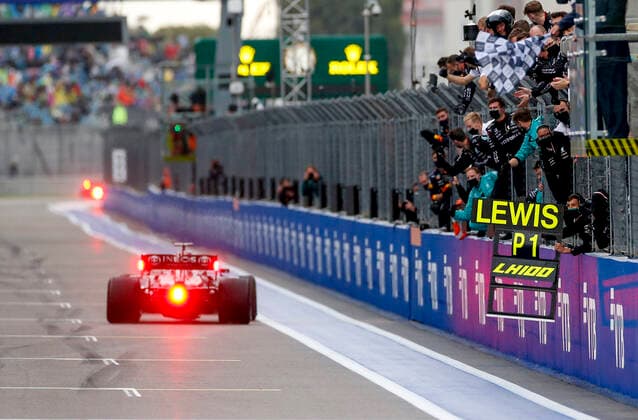 44 Lewis Hamilton GBR, Mercedes AMG Petronas F1 Team , F1 Grand Prix of Russia at Sochi Autodrom on September 26, 2021 in Sochi, Russia Photo by HOCH ZWEI Sochi Russia