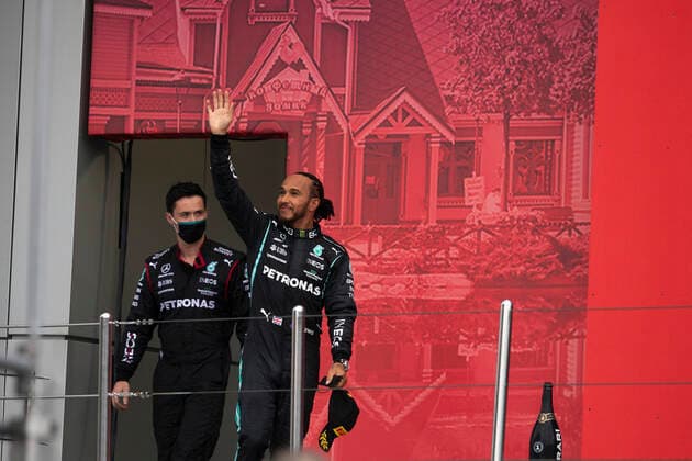 44 Lewis Hamilton GBR, Mercedes AMG Petronas F1 Team , F1 Grand Prix of Russia at Sochi Autodrom on September 26, 2021 in Sochi, Russia Photo by HOCH ZWEI Sochi Russia