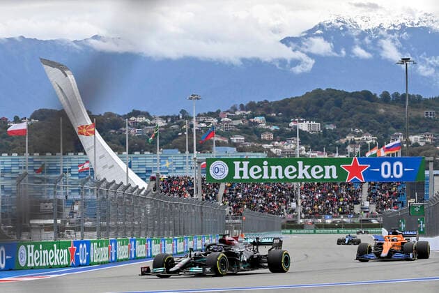 44 Lewis Hamilton GBR, Mercedes AMG Petronas F1 Team , F1 Grand Prix of Russia at Sochi Autodrom on September 26, 2021 in Sochi, Russia Photo by HOCH ZWEI Sochi Russia