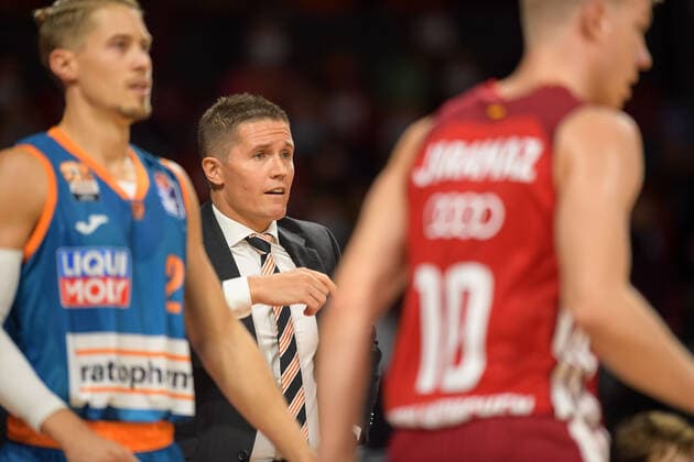Basketball, BBL, 20210926, FC Bayern München Ratiopharm Ulm In picture Head Coach of Ratiopharm Ulm JAKA LAKOVIC Munich Audi Dome Bayern Germany Copyright: Passion2Press MarkusxFischerx