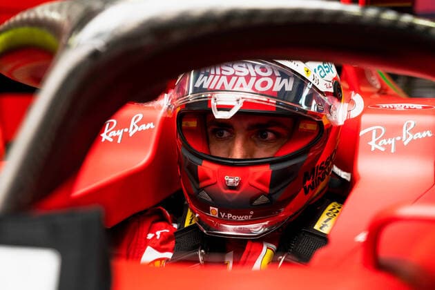 F1 Grand Prix of Russia 55 Carlos Sainz (ESP, Scuderia Ferrari Mission Winnow), F1 Grand Prix of Russia at Sochi Autodrom on September 26, 2021 in Sochi, Russia. (Photo by COLOMBO IMAGES FIA Pool via HOCH ZWEI) Sochi Russia Poolfoto HOCH ZWEI Pool COLOMBO IMAGES ,EDITORIAL USE ONLY