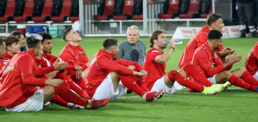 26 09 21 SC Freiburg FC Augsburg Germany, Freiburg, 26 09 2021, football, Bundesliga, SC Freiburg FC Augsburg Christian Streich coach SC Freiburg