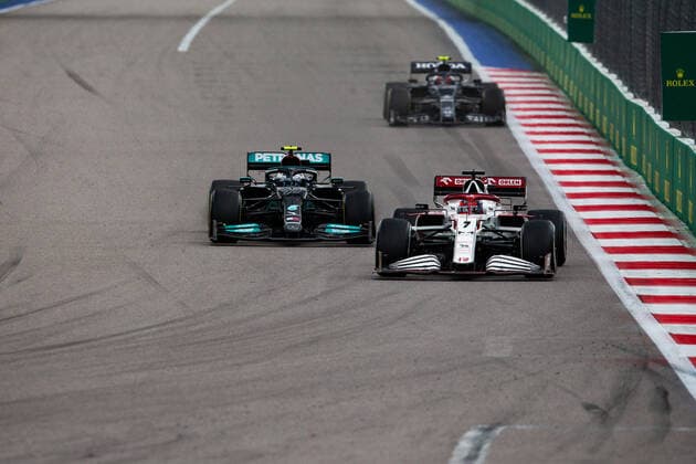 07 RAIKKONEN Kimi (fin), Alfa Romeo Racing ORLEN C41, action during the Formula 1 VTB Russian Grand Prix 2021, 15th round of the 2021 FIA Formula One World Championship, WM, Weltmeisterschaft from September 24 to 26, 2021 on the Sochi Autodrom, in Sochi, Russia - Photo Joao Filipe DPPI FORMULE 1 : Grand prix de Russie - Sotchi - 26 09 2021 DPPI PANORAMIC  00121032_JFBE9911