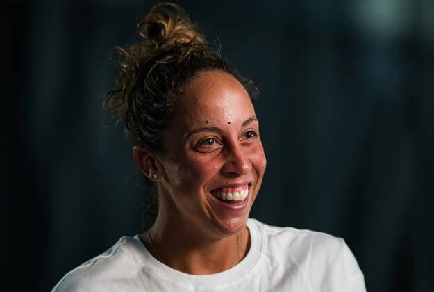 September 26, 2021, CHICAGO, UNITED STATES: Madison Keys of the United States talks to the media ahead of the 2021 Chicago Fall Tennis Classic WTA, Tennis Damen 500 tennis tournament CHICAGO UNITED STATES - ZUMAa181 20210926_zaa_a181_251 Copyright: xRobxPrangex