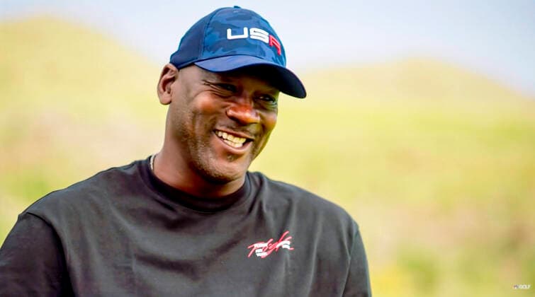 September 27, 2021 - Kohler, Wisconsin, USA. - Basketball greats MICHAEL JORDAN and Steph Curry sit down at Whistling Straits, site of the Ryder Cup, to talk golf. Kohler U.S. - ZUMAce6_ 20210927_zaf_ce6_005 Copyright: xNbcxGolfx