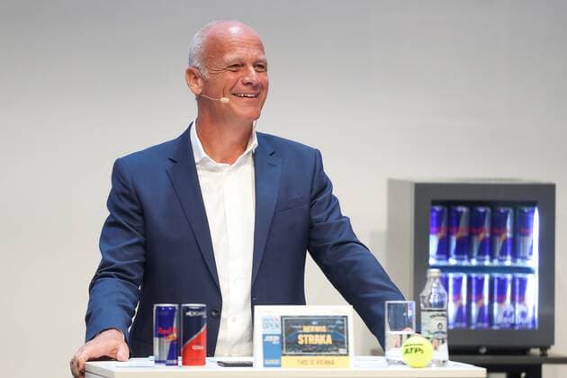 TENNIS - ATP, Tennis Herren Erste Bank Open VIENNA,AUSTRIA,28.SEP.21 - TENNIS - ATP World Tour, Erste Bank Open, preview, press conference, PK, Pressekonferenz Image shows tournament director Herwig Straka (Erste Bank Open).  GEPAxpictures xPhilippxBrem