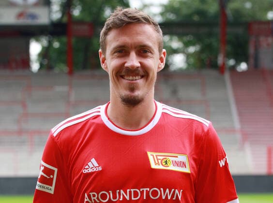 Max Kruse Sports Football Soccer Bundesliga Men DFL Porträttermin Season 2020 2021 08 2021 1 FC Union Berlin FCU squad, introduction, presentation, press appointment, portrait portrait