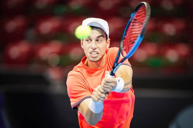 Tennis - Sofia Open 2021 - ATP, Tennis Herren 250 - Roman Jebavy Matwe Middelkoop vs. Adrian Andreev Alexandar Lazarov - 28.09.2021 Â Copyright: xYulianxTodorovx