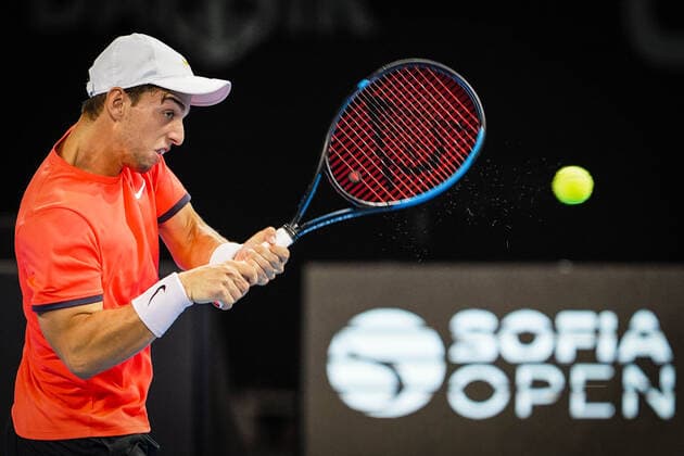 Tennis - Sofia Open 2021 - ATP, Tennis Herren 250 - Roman Jebavy Matwe Middelkoop vs. Adrian Andreev Alexandar Lazarov - 28.09.2021 Â Copyright: xYulianxTodorovx