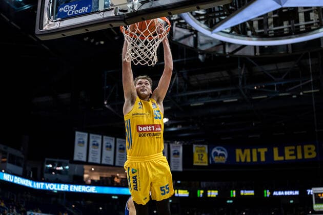 Basketball Berlin 28 09 2021 Season 2021 2022 1 Bundesliga easyCredit BBL Alba Berlin Skyliners Frankfurt Ben Lammers Alba Berlin, No 55