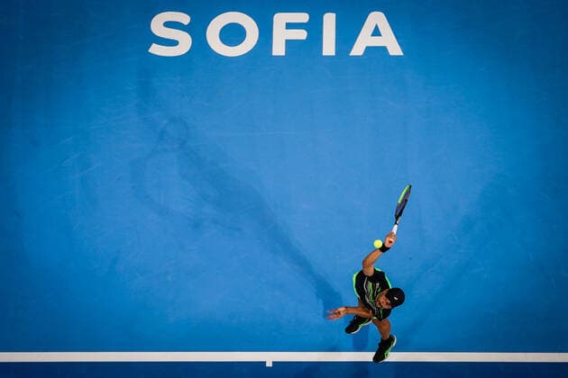 Tennis - Sofia Open 2021 - Dimitar Kuzmanov (BUL) vs. Lorenzo Musetti (ITA) - 28.09.2021 Â Copyright: xYulianxTodorovx
