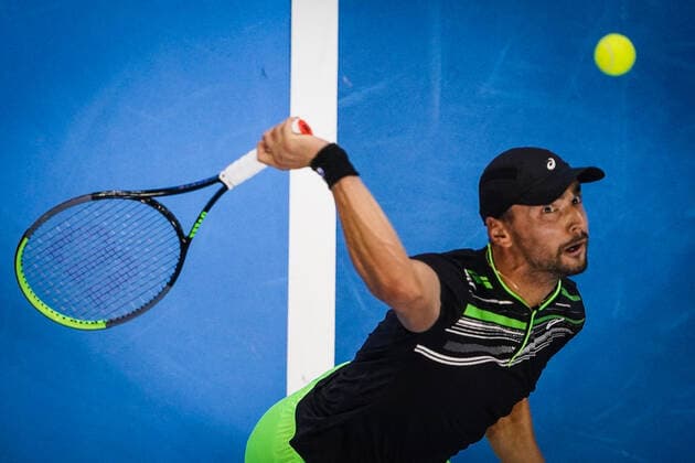 Tennis - Sofia Open 2021 - Dimitar Kuzmanov (BUL) vs. Lorenzo Musetti (ITA) - 28.09.2021 Â Copyright: xYulianxTodorovx