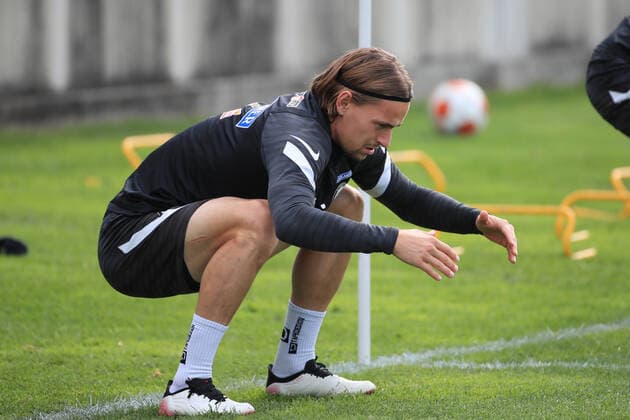 SOCCER - UEFA EL, Sturm vs Eindhoven GRAZ,AUSTRIA,29.SEP.21 - SOCCER - UEFA Europa League, group stage, SK Sturm Graz vs PSV Eindhoven, preview, training Sturm. Image shows Stefan Hierlaender (Sturm).  GEPAxpictures xMarioxBuehner