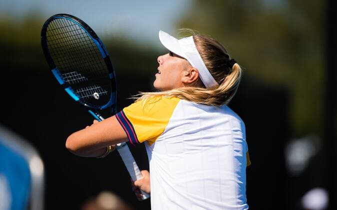 Mandatory Credit: Photo by Rob Prange Shutterstock (12471255ao) Amanda Anisimova of the United States in action during the first round of the 2021 Chicago Fall Tennis Classic WTA, Tennis Damen 500 tennis tournament Chicago Fall Tennis Classic 2021, Tennis, Chicago, USA - 29 Sep 2021 Chicago Fall Tennis Classic 2021, Tennis, Chicago, USA - 29 Sep 2021  Copyright: xRobxPrange Shutterstockx 12471255ao