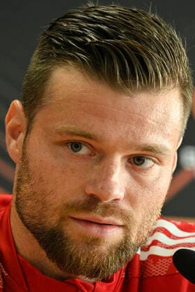 Ondrej Celustka of Sparta speaks during a press conference, PK, Pressekonferenz prior to Europa League football Group A match Sparta Prague vs Glasgow Rangers in Prague, Czech Republic, September 29, 2021. (CTKxPhoto MichalxKamaryt) CTKPhotoP2021092907373  kmt