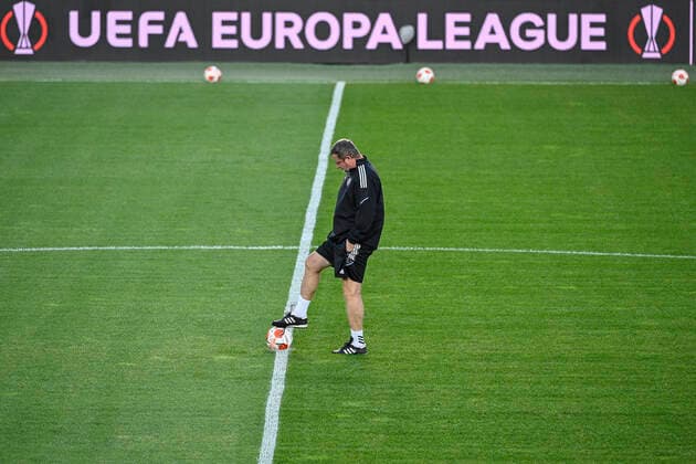 Pavel Vrba, coach of Sparta, attends a training prior to Europa League football Group A match Sparta Prague vs Glasgow Rangers in Prague, Czech Republic, September 29, 2021. (CTKxPhoto MichalxKamaryt) CTKPhotoP2021092907808  kmt