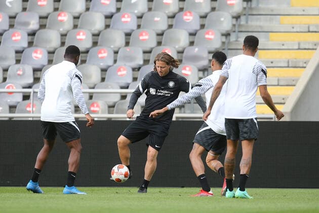 Football, EL, FC Midtjylland, Press conference
