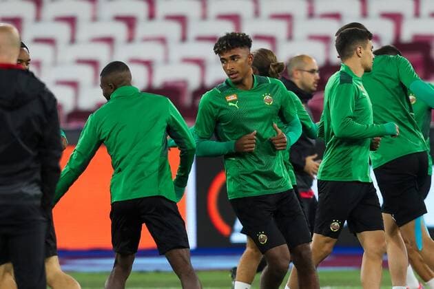 SOCCER - UEFA EL, West Ham vs Rapid LONDON,ENGLAND,29.SEP.21 - SOCCER - UEFA Europa League, group stage, West Ham United vs SK Rapid Wien, preview, training Rapid. Image shows Emanuel Aiwu (Rapid).  GEPAxpictures xPhilippxBrem