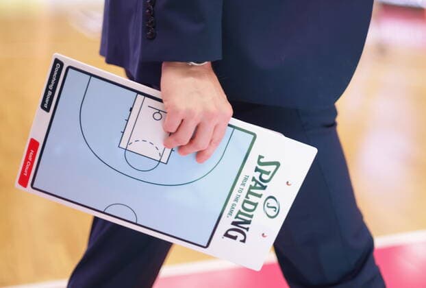 Co coach Joonas Iisalo with tactics Borad before the game Telekom Baskets Bonn vs ratiopharm Ulm easyCredit BBL 1 Bundesliga , season 2021 2022 , main round 2 matchday