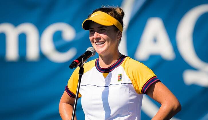 Mandatory Credit: Photo by Rob Prange Shutterstock (12471255cg) Elina Svitolina of the Ukraine in action during the second round of the 2021 Chicago Fall Tennis Classic WTA, Tennis Damen 500 tennis tournament Chicago Fall Tennis Classic 2021, Tennis, Chicago, USA - 29 Sep 2021 Chicago Fall Tennis Classic 2021, Tennis, Chicago, USA - 29 Sep 2021  Copyright: xRobxPrange Shutterstockx 12471255cg