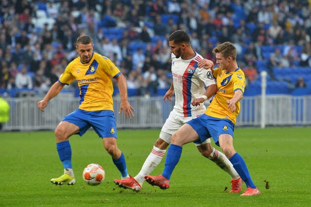 Football, EL, Olympique Lyon - Brøndby IF Copenhagen