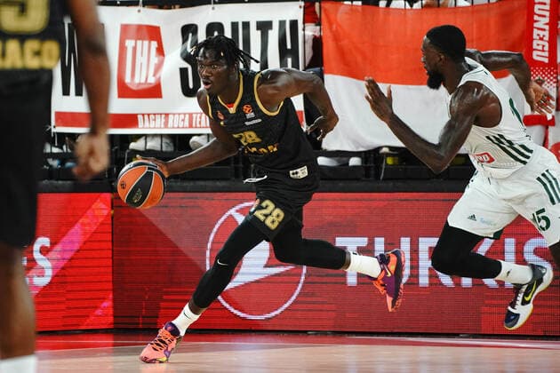 Ibrahima Fall Faye (AS Monaco) BASKETBALL : Monaco vs Panathinaikos - Euroligue - Monaco - 30 09 2021 NorbertScanella Panoramic 