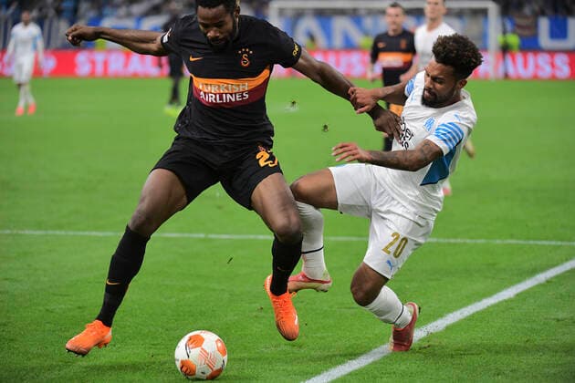 Jordan Amavi (OM) vs Christian Luyindama FOOTBALL : OM vs Galatasaray - 30 09 2021 Mao Panoramic 