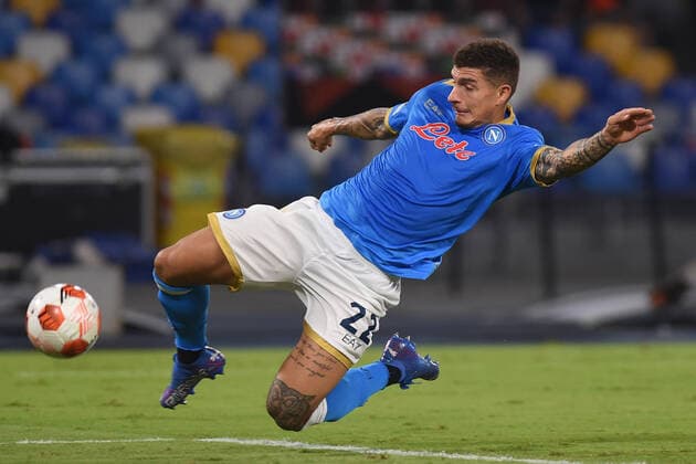 SSC Napoli v FC Spartak Moscow - UEFA Europa League Giovanni Di Lorenzo of SSC Napoli during the UEFA Europa League Group C match between SSC Napoli and FC Spartak Moscow at Stadio Diego Armando Maradona Naples Italy on 30 September 2021. Naples Naples Italy romano-sscnapol210930_npqFB  Copyright: xFrancoxRomanox