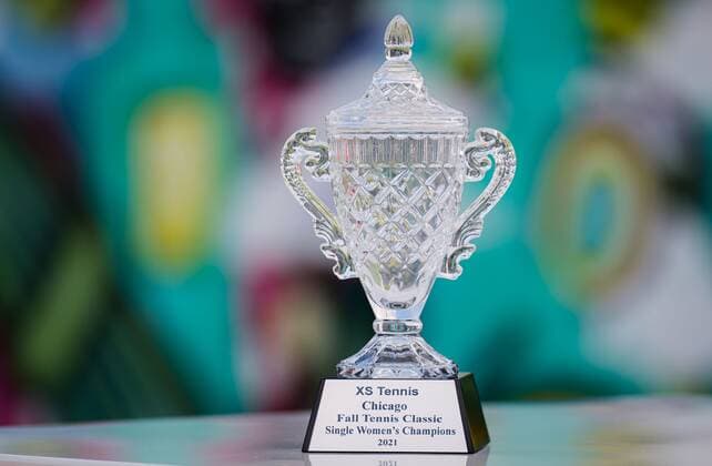 Mandatory Credit: Photo by Rob Prange Shutterstock (12471261e) Champions Trophy of the 2021 Chicago Fall Tennis Classic WTA, Tennis Damen 500 tennis tournament Chicago Fall Tennis Classic 2021, Tennis, Chicago, USA - 02 Oct 2021 Chicago Fall Tennis Classic 2021, Tennis, Chicago, USA - 02 Oct 2021  Copyright: xRobxPrange Shutterstockx 12471261e
