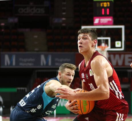 right Ivan KHARCHENKOV Munich , He Basketball PRO B, 2021 22, 3 Matchday, FC Bayern Basketball II vs Dresden Titans, 02 10 21, Munich, Audi Dome Copyright: WolfgangxFehrmann