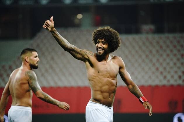 Sport Bilder des Tages Dante (OGC Nice) FOOTBALL : OGC Nice vs Brest - Ligue 1 Uber Eats - Nice - 02 10 2021 NorbertScanella Panoramic 