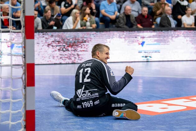 2 Handball Bundesliga TV Huettenberg HC Elbflorenz 02 10 21 Dominik Plaue 12 TV Huettenberg Sportzentrum Huettenberg, 02 10 21 Copyright: xBEAUTIFULxSPORTS Roeczeyx