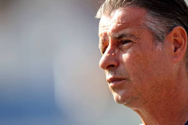 SOCCER - BL, Hartberg vs Sturm HARTBERG,AUSTRIA,03.OCT.21 - SOCCER - ADMIRAL Bundesliga, TSV Hartberg vs SK Sturm Graz. Image shows head coach Kurt Russ (Hartberg).  GEPAxpictures xHansxOberlaender