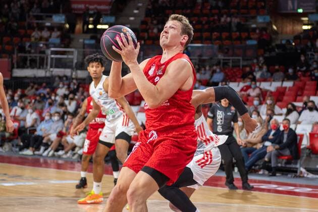 Martinas Geben 22 Brose Bamberg , FC Bayern Basketball vs Brose Bamberg, easyCredit BBL, 03 10 2021 Munich Bavaria Germany Copyright: xkolbert-press UlrichxGamelx