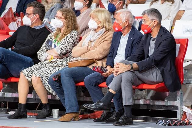 r Club President Herbert Hainer FC Bayern Munich , FC Bayern Basketball vs Brose Bamberg, easyCredit BBL, 03 10 2021 Munich Bavaria Germany Copyright: xkolbert-press UlrichxGamelx
