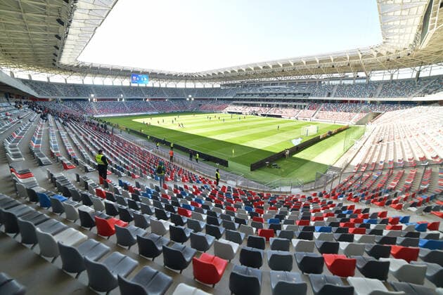 The stadium Steaua Ghencea from Bucharest hosts the football match between Steaua Bucuresti and Dunarea Calarasi, counting for the 2nd League of Casa Pariurilor, Saturday 2 October 2021 Bucharest Copyright: xRazvanxPasarica SPORTxPICTURESx