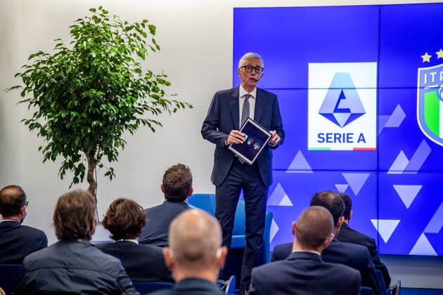 Photo Claudio Furlan LaPresse 04-10-2021 LIssone - Italy News Presentation of the Var IBC Center of the Serie A League In the photo: Lorenzo Dallari  Copyright: xClaudioxFurlan LaPressex