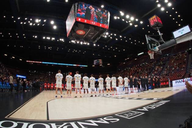 A X Armani Exchange Milano vs Dolomiti Energia Trentino - Serie A Forum in Milan during the Italian Basketball A Serie Championship A X Armani Exchange Milano vs Dolomiti Energia Trentino on October 03, 2021 at the Mediolanum Forum in Milan, Italy Milan Italy livemedia-axarmani211003_npaIE  Copyright: xSavinoxPaolellax