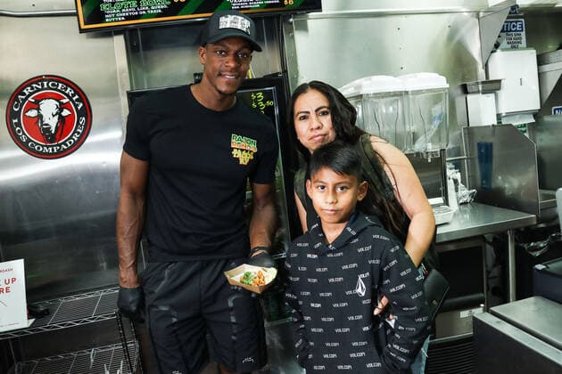 Basketball, NBA, Rajon Rondo at National Taco Day