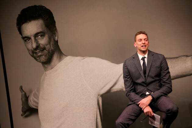 Basketball, Pau Gasol ends his career, press conference