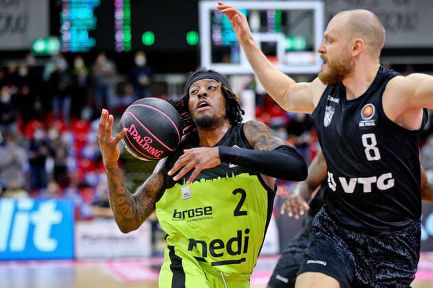 Basketball, BBL Cup, medi Bayreuth - Hamburg Towers