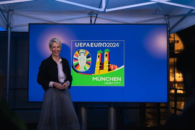 Football, EM, Presentation of the EURO 2024 Logo in Munich