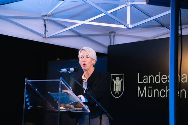 Präsentation des EM Host City Logo der Stadt München München Bayern Deutschland Copyright: xMaxxLudwigx-xmufkinnphotosx