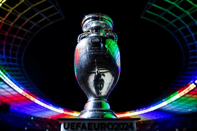 Official UEFA EURO 2024 logo and brand launch Official UEFA EURO 2024 logo and brand launch, UEFA EURO 2024 kicks off in Berlin Germany, the official brand and logo launch in the Olympic Stadium, Berlin, 05 10 2021, Photo Thomas Boecker DFB Berlin Berlin Germany Poolfoto Thomas Boecker DFB ,EDITORIAL USE ONLY