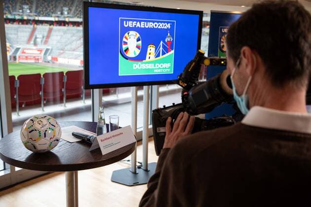 Press event Logo presentation UEFA 2024 in Düsseldorf, 06 10 2021 Press event Logo presentation UEFA 2024 in Düsseldorf 06 10 2021 in Düsseldorf Copyright: xBEAUTIFULxSPORTS KennyxBeelex