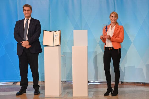 Bavarian Sports Award 2021 ceremony in Munich with Minister President Markus Söder